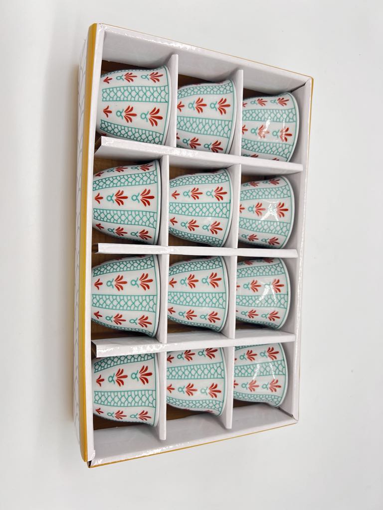 Noura's Kitchenware Traditional Stylish Coffee Cups 12pcs