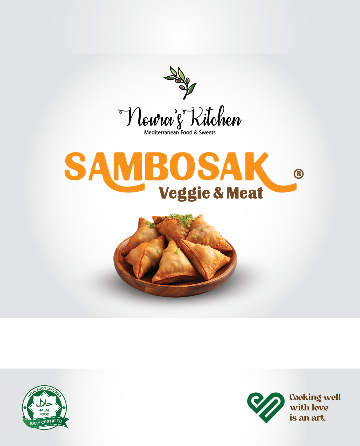 Noura's kitchen Frozen Sambosak meat & veggies 24pcs