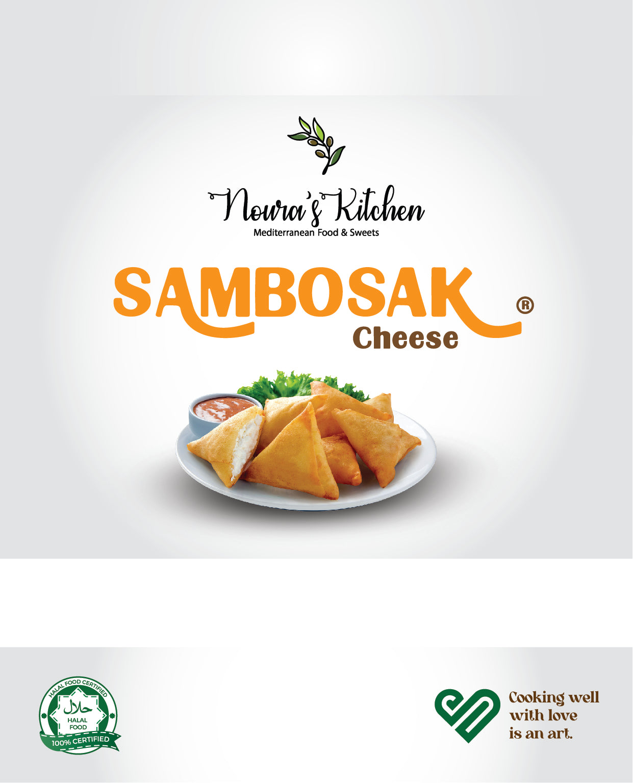 Noura's kitchen Frozen Sambosak cheese 24pcs