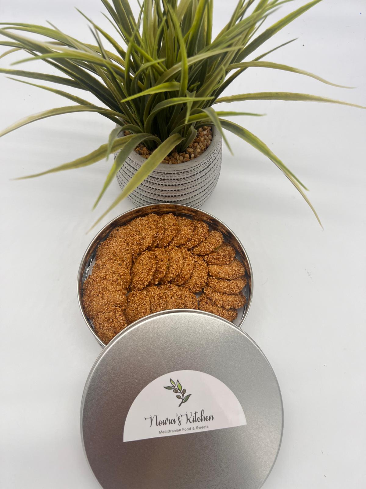 Noura's Kitchen AZ Vegan Sesame Thin Cookies by NKSAZ.us