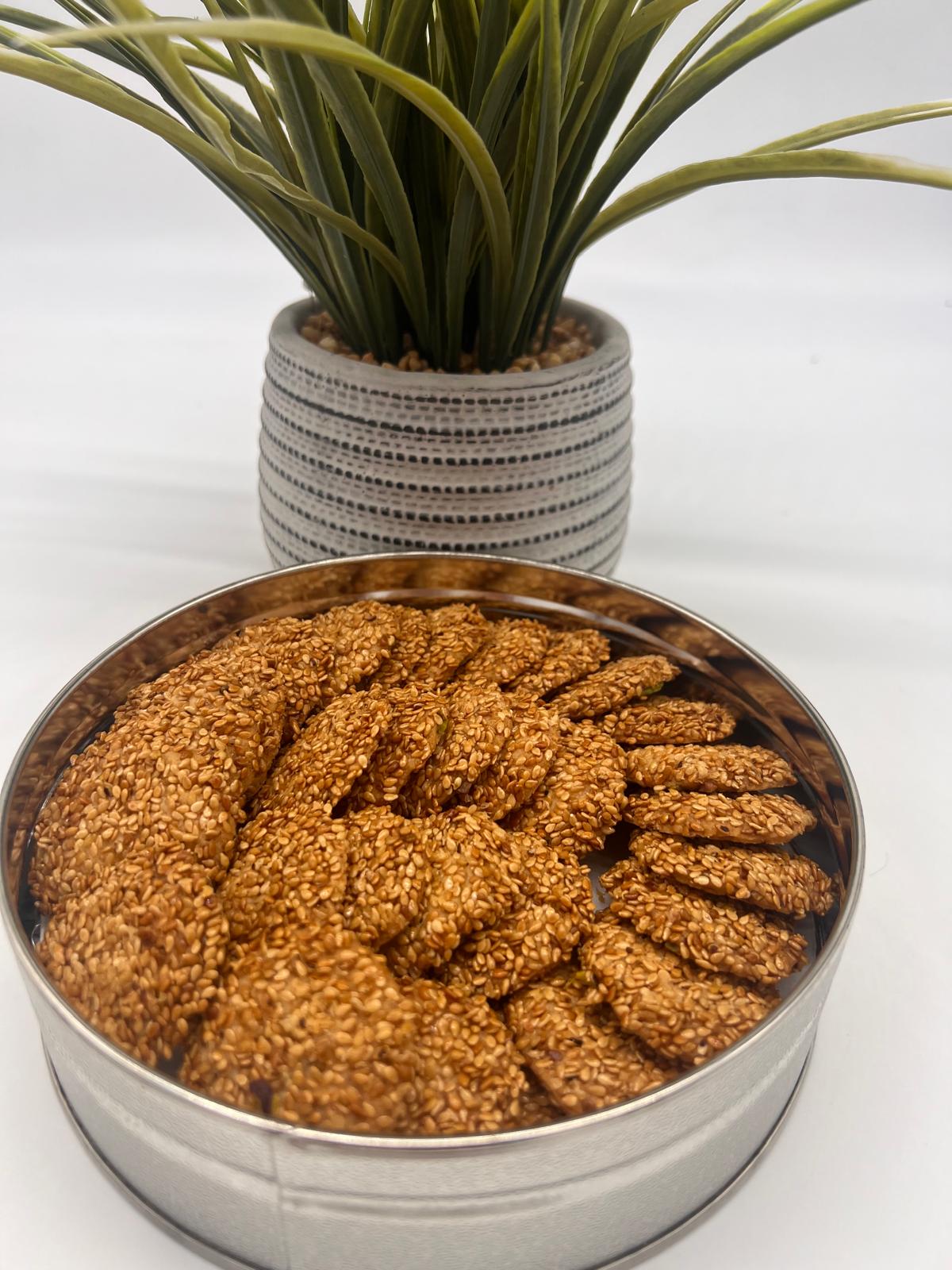 Noura's Kitchen AZ Vegan Sesame Thin Cookies by NKSAZ.us