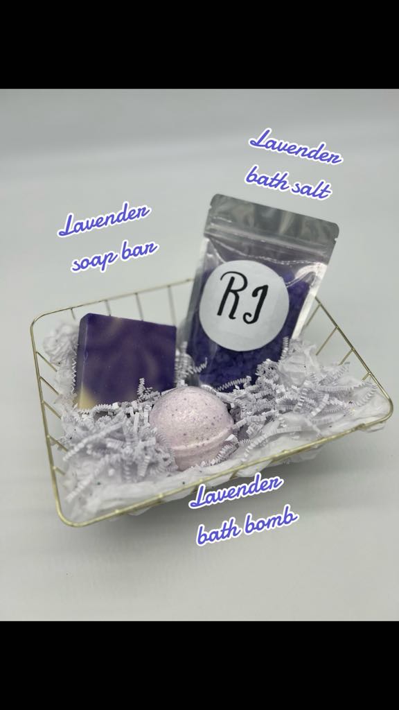 RJ Vegan Soap's by NKS Lavender Basket 2