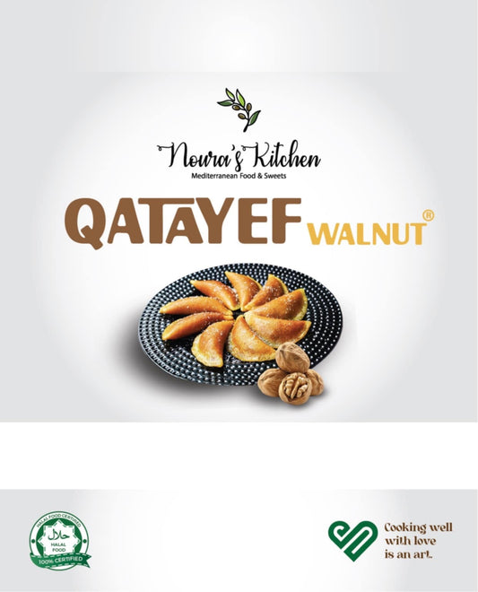 Noura's kitchen Frozen Qatayef Walnut 12pcs