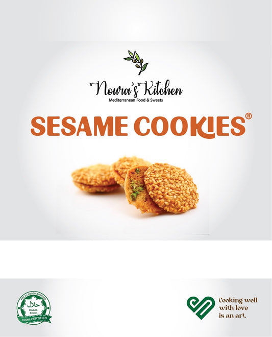 Noura's Kitchen AZ Vegan Sesame Thin Cookies by NKSAZ.us