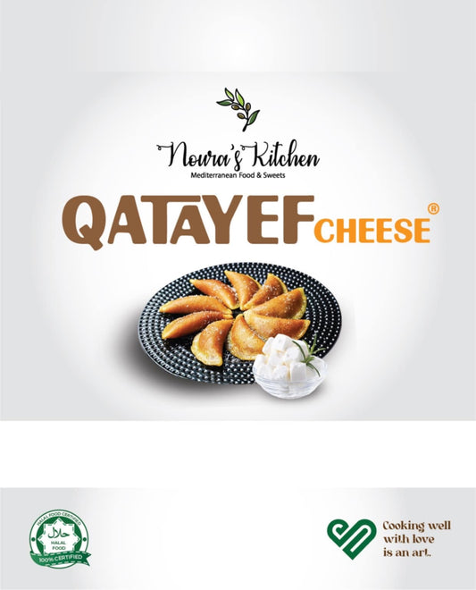 Noura's kitchen Frozen Qatayef cheese 12pcs