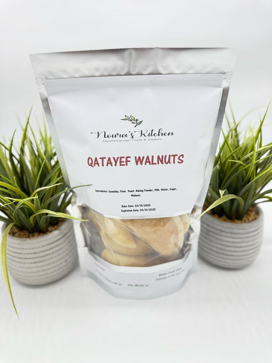 Noura's kitchen Frozen Qatayef Walnut 12pcs