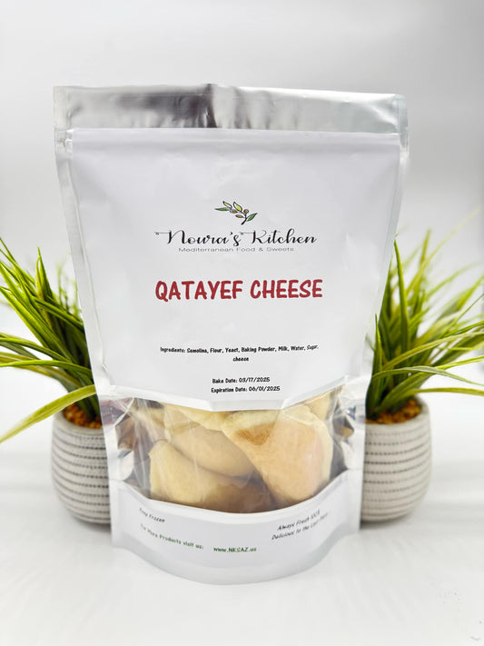 Noura's kitchen Frozen Qatayef cheese 12pcs