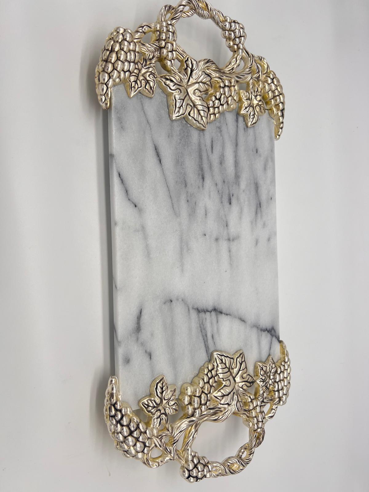 Noura's Kitchenware Vintage White Marble Tray