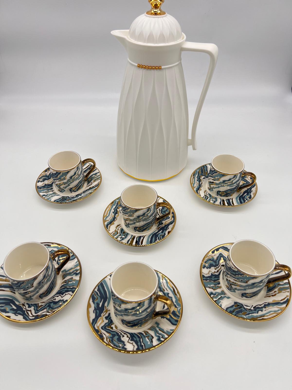 Noura's Kitchenware Stylish White Coffee set
