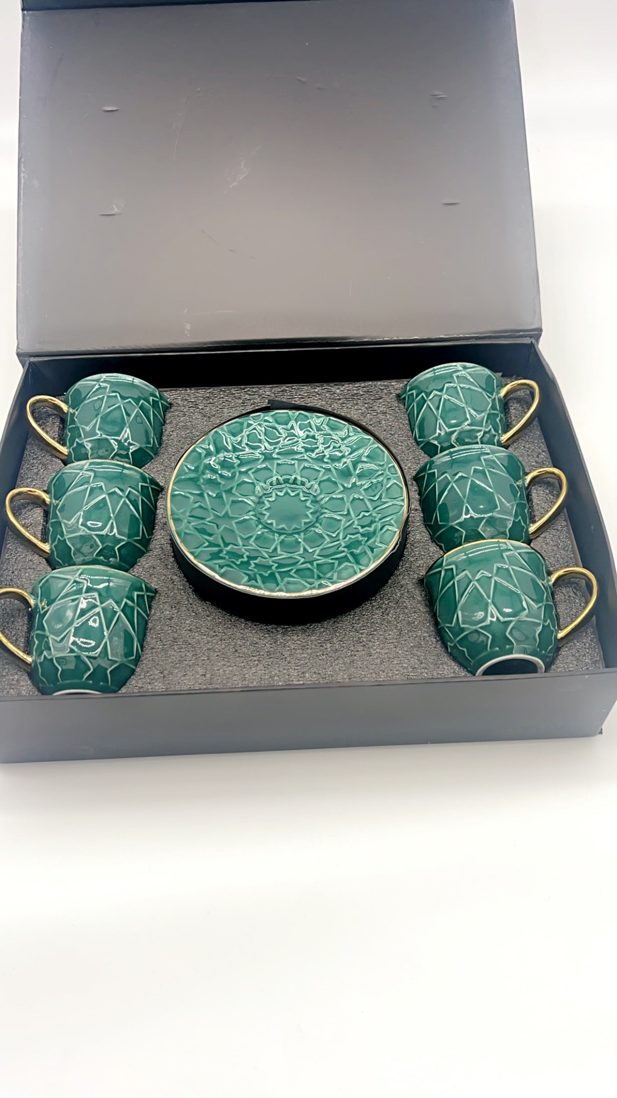 Noura's Kitchenware Stylish Blueish Coffee Cups 6pcs