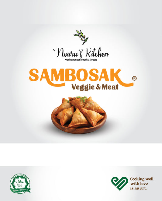 Noura's kitchen Frozen Sambosak meat & veggies 24pcs