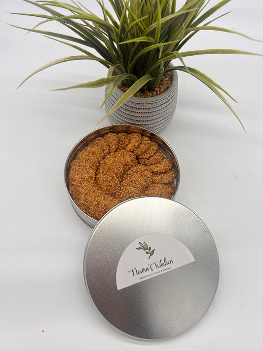 Noura's Kitchen AZ Vegan Sesame Thin Cookies by NKSAZ.us